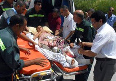 نقل مصابين من غزة إلى مستشفى العريش العام - أرشيفية